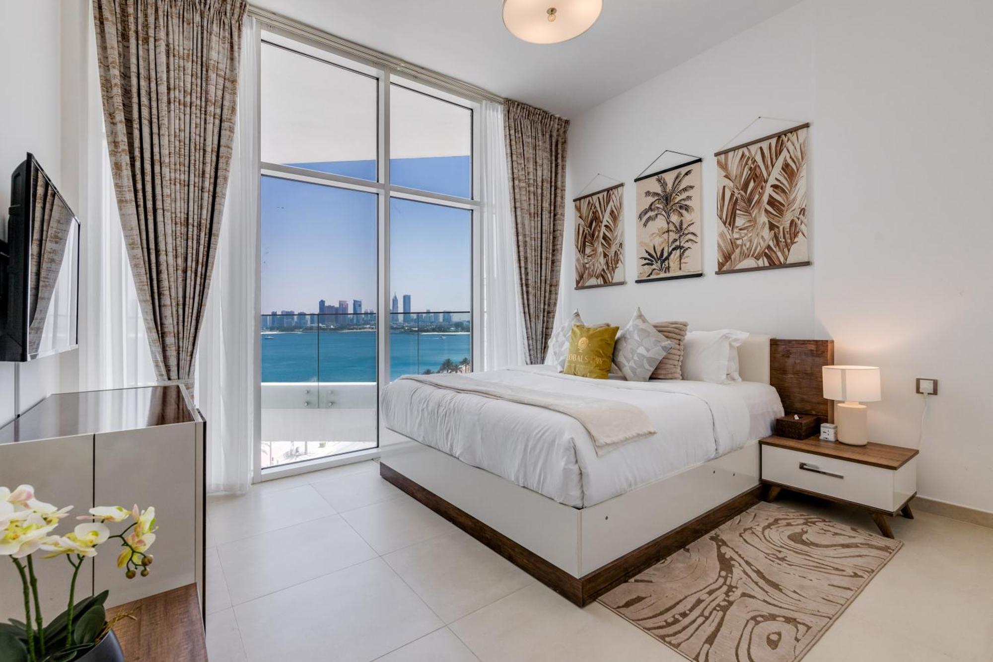 Luxury Azizi Mina Beachfront Apartments Dubai Exteriör bild